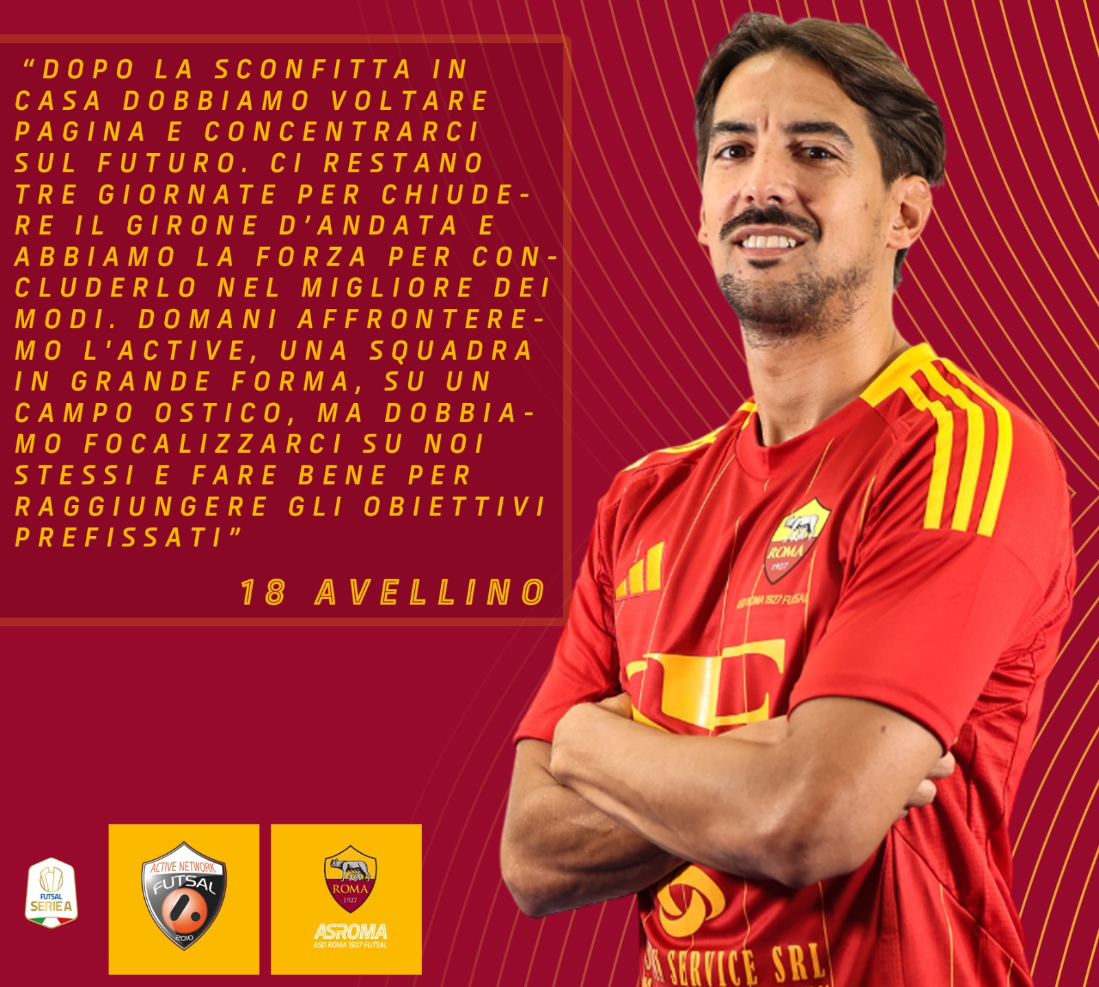 Avellino presenta Active Network - Roma 1927 Futsal 